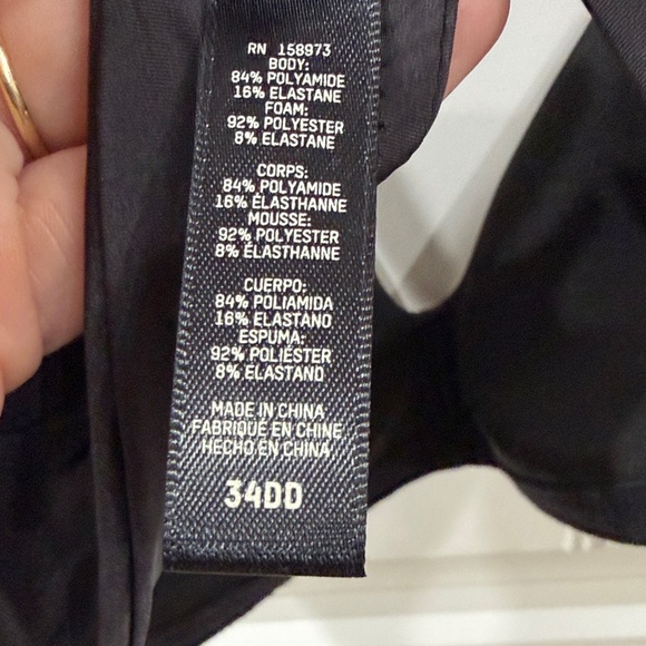 NWOT SKIMS Sleek Black Wire Free Bra - Picture 5 of 6